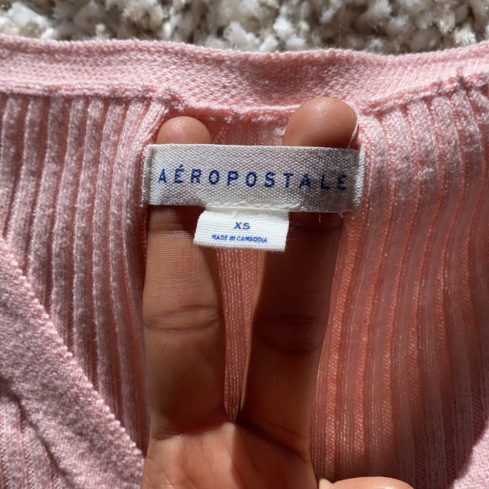 Light Pink Button Sweater - Picture 5 of 6